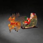 Santa with Reindeer and sleigh window silhouette