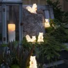LED Squirrels, 3D Christmas motifs - Set of 5, for indoor and outdoor use