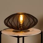 Black table lamp modern, Corina, with switch