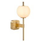 Golden bathroom wall light retro, Elda, IP44