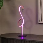 Pink table lamp modern, Flamingo, 5,5W, RGB LED, with remote control