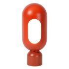 Orange table lamp modern, Barris, with switch