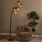 Rust Coloured floor lamp modern, Rankos, with switch