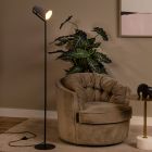 Grey floor lamp modern, Bensen, with switch