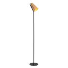 Rattan floor lamp brown, Bensen, with switch