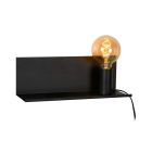 Black wall light modern, Sebo, with switch