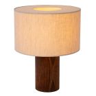 Brown table lamp rustic, Tachina, with switch
