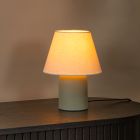 Ceramic table lamp green, Macia, with switch