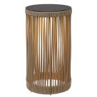Taupe rechargeable floor lamp modern, Pingi, 3W, 3000K LED, IP44, 3-step dimmable