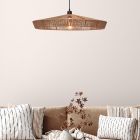 Rattan dining table hanging lamp wood, Yunkai