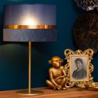Blue table lamp retro, Extravaganza Tusse, with switch