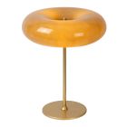 Taupe table lamp retro, Sentino, with switch