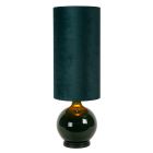 Green floor lamp retro, Esterad, with switch