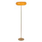 Taupe floor lamp retro, Sentino, with switch