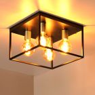 Black flush ceiling light modern, Ruben
