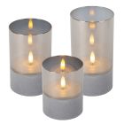 3 battery powered candle lamps Velas