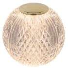 Transparent table lamp modern, Cintra, 2W, 2700K LED, 3-step dimmable