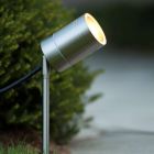 Chrome garden spike light modern, Arne, IP44
