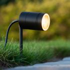 Black garden spike light modern, Arne, IP44