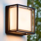 Black outdoor light modern, Singa, 9,6W, 2700K LED, IP54