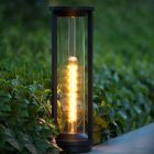 Black outdoor light modern, Cadix, IP65