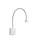 White wall light modern, Buddy, 3W, 4000K LED, with switch