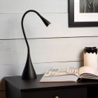 Black desk lamp modern, Zozy, 3W, 3000K LED, 3-step dimmable