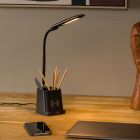 Black desk lamp modern, Penny, 4,7W, 3000K LED, with switch