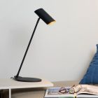 Anthracite desk lamp modern, Hester, with switch
