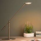 Chrome desk lamp modern, Anselmo, 9W, 3000K LED, with touch dimmer