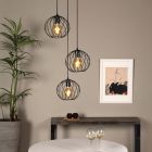 Black pendant light classic, Danza