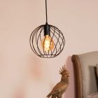 Black pendant light classic, Danza