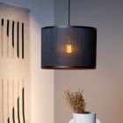Bamboo pendant light black, Tagalog