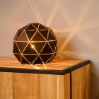 Black table lamp modern, Otona, with switch