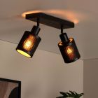 Bamboo ceiling light black, Tagalog