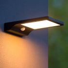 Black outdoor wall light with motion sensor modern, Basic, 3W, 2700K LED, IP44