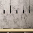 Black pendant light modern, Tubule