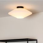White flush ceiling light modern, Trevor