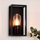 Black wall light modern, Carlyn, IP54