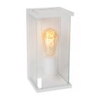White outdoor wall light with motion sensor modern, Claire, IP54