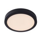 Black flush ceiling light modern, Brice, 30W, 3000K LED, IP44