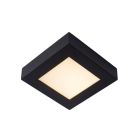 Black flush ceiling light modern, Brice, 15W, 3000K LED, IP44
