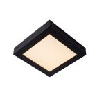 Black flush ceiling light modern, Brice, 22W, 3000K LED, IP44