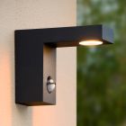 Anthracite outdoor wall light with motion sensor modern, Texas, 6W, 3000K LED, IP54