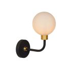 Golden wall spotlight classic, Berend, IP44