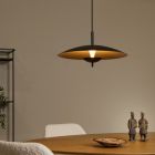 Black pendant light vintage, Vulcan, 9W, 3000K LED