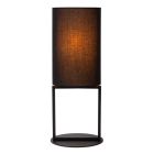 Black table lamp rustic, Herman, with switch