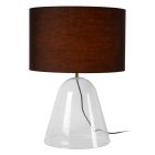Black table lamp modern, Campana, with switch