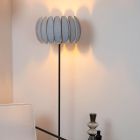 Grey floor lamp modern, Spencer, with switch