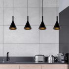 Concrete pendant light black, Gipsy